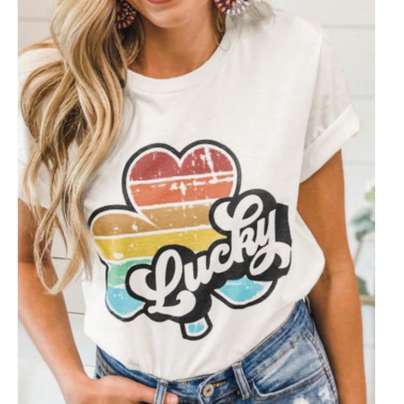Tops - Lucky Shirt Sleeve Tee-Shirt